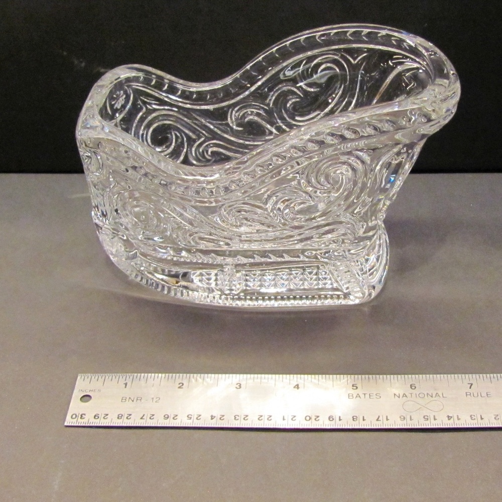 Crystal Santa Sleigh